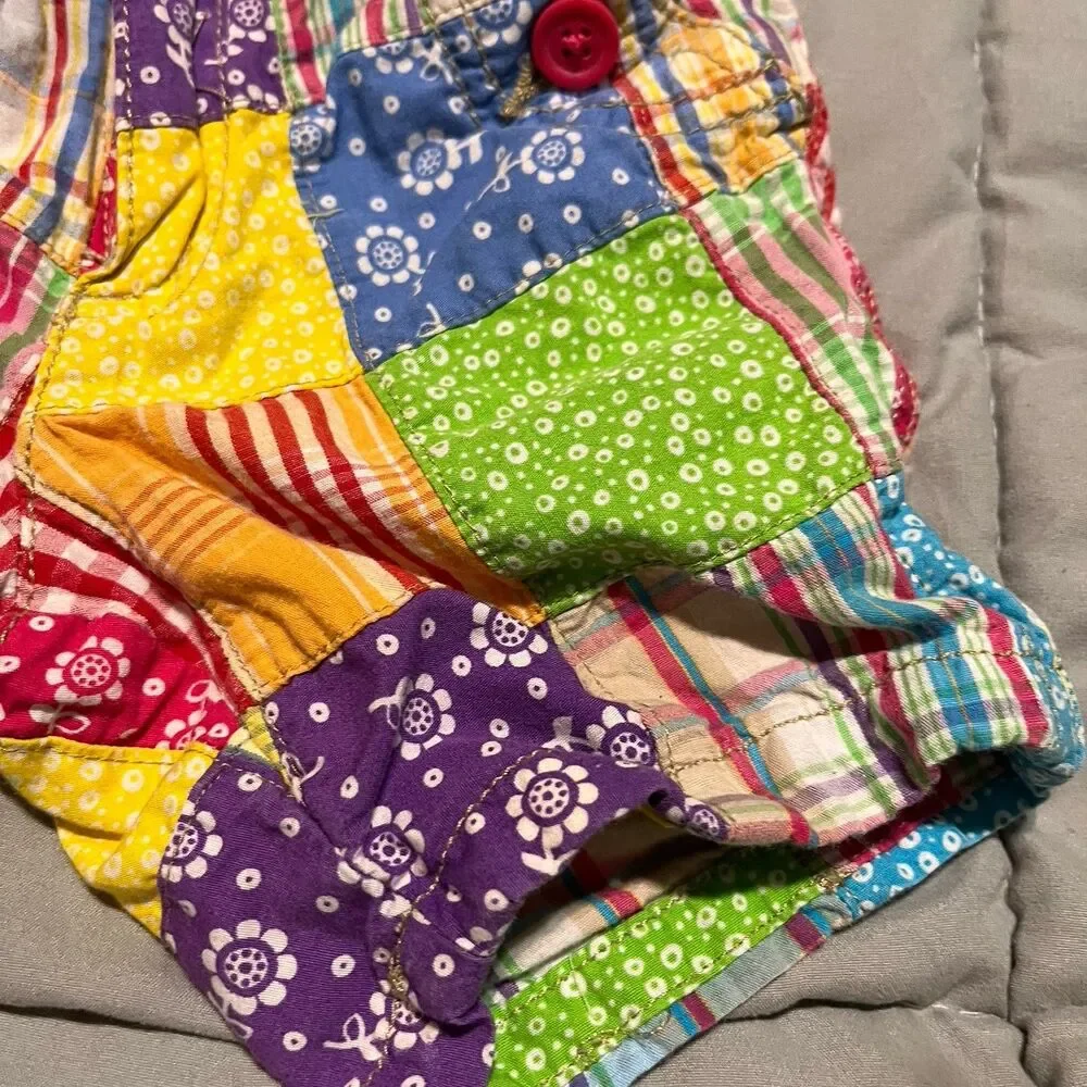 The Children’s Place Toddler Girl Madras Plaid Shorts 18 Months Purple Blue Pink